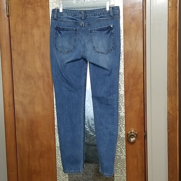 CAbi distressed whisker skinny jeans. - Picture 3 of 6